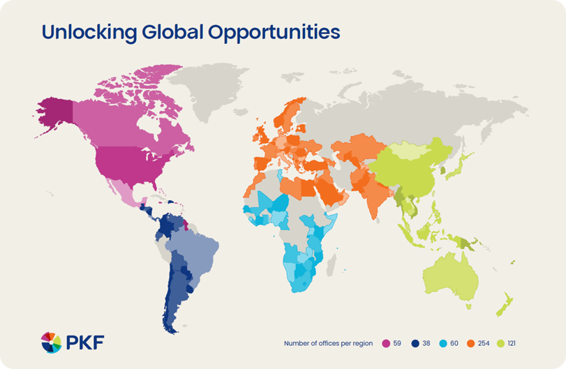 PKF International Network Map